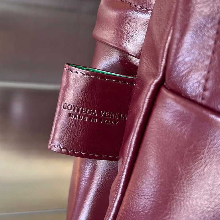 Bottega Veneta 731194 Leather Backpack Burgundy - 6