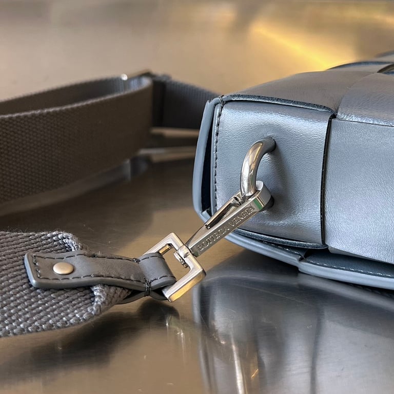 Bottega Veneta Cassette Crossbody Bag Grey - 6