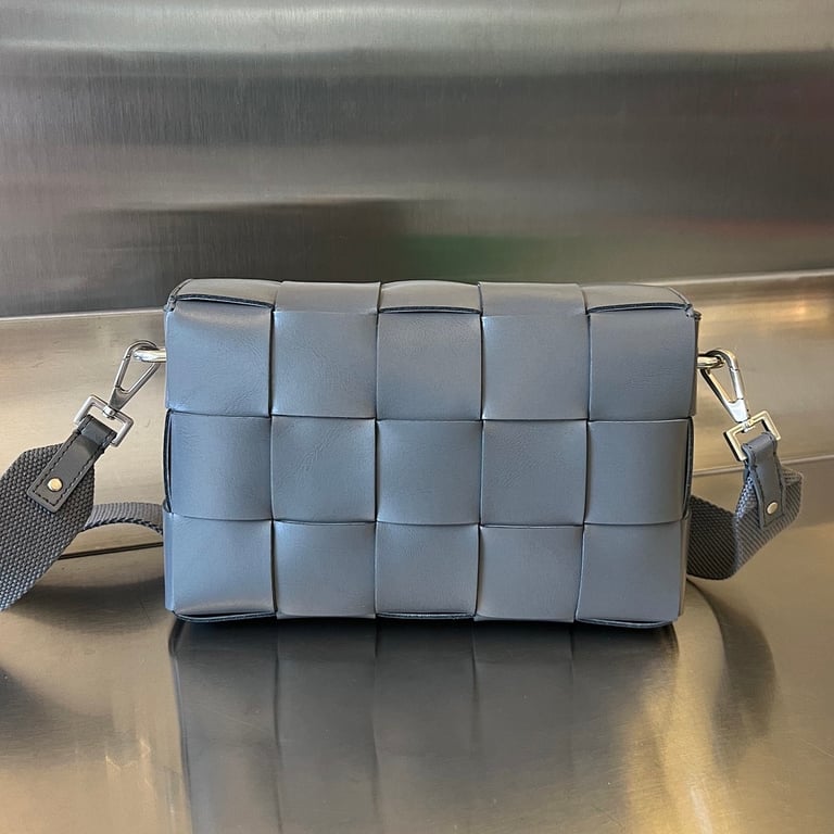 Bottega Veneta Cassette Crossbody Bag Grey - 9