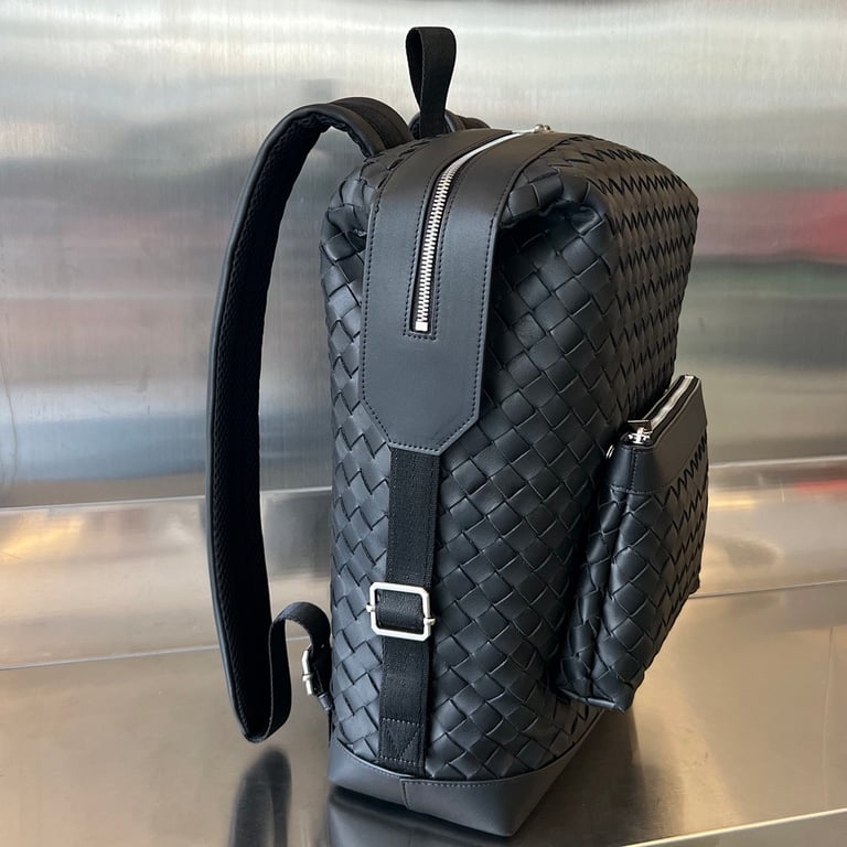 Bottega Veneta Intrecciato Leather Backpack 653118 - 9