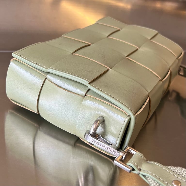 Bottega Veneta Cassette Crossbody Bag with Pouch Green - 8