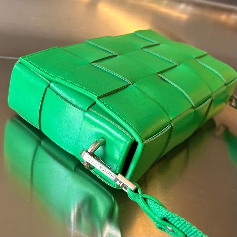 Bottega Veneta Cassette Crossbody Bag Green - 8