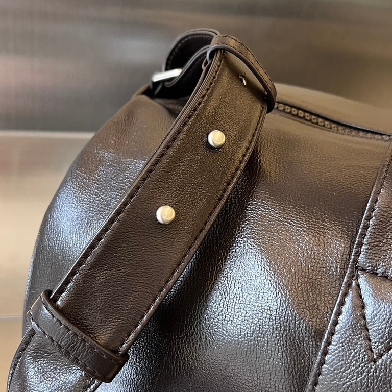 Bottega Veneta 731192 Duffle Bag Black Brown - 5