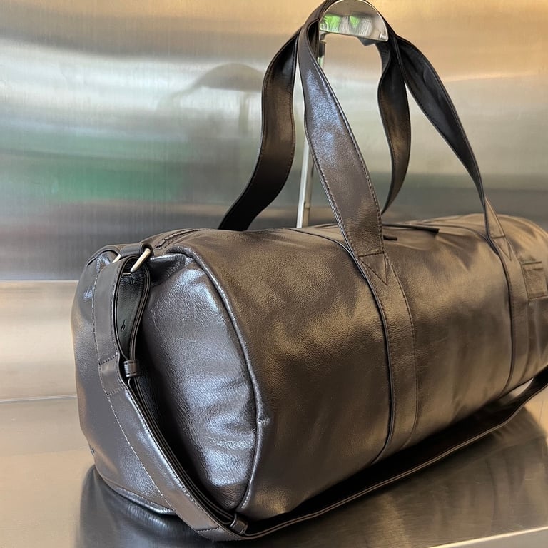 Bottega Veneta 731192 Duffle Bag Black Brown - 9