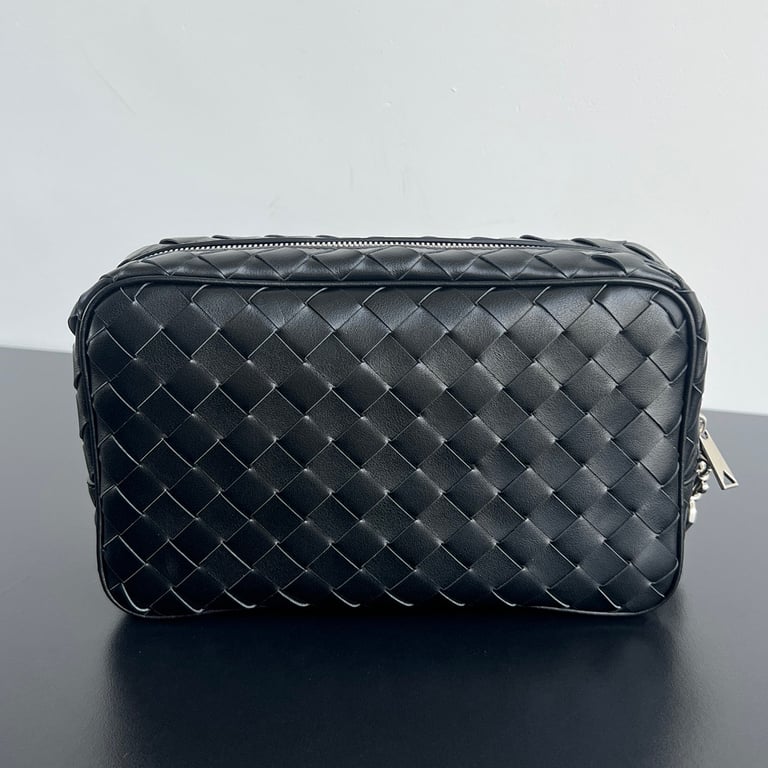 Bottega Veneta 777390 Intrecciato Clutch Black - 8