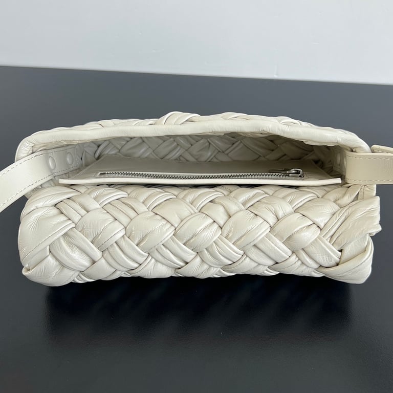 Bottega Veneta Rumple Crossbody Bag Sea Salt - 6