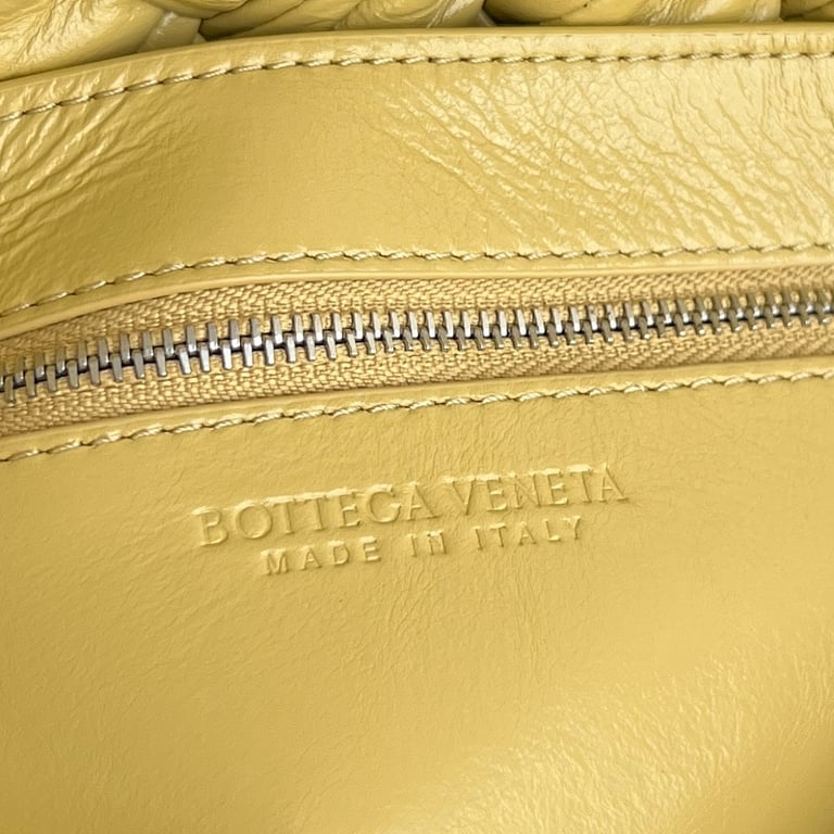 Bottega Veneta Rumple Woven Leather Bag Yellow - 2