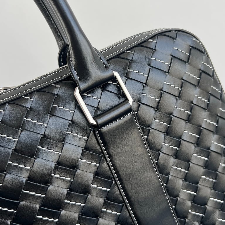 Bottega Veneta Intrecciato Briefcase Black - 5