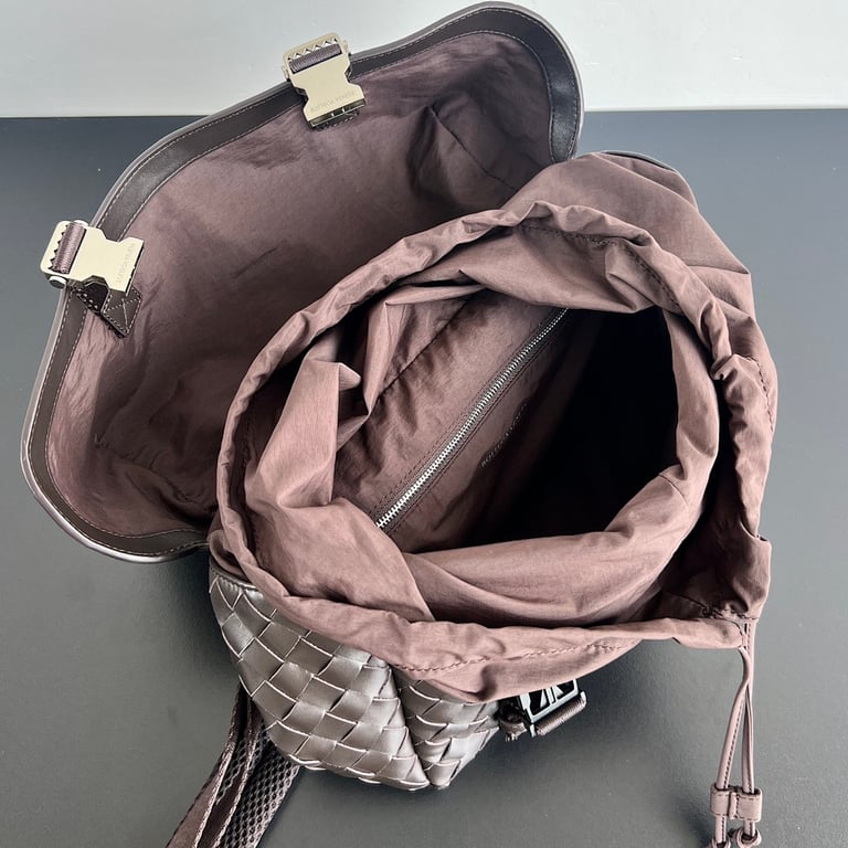 Bottega Veneta Postino Messenger Bag Brown - 6