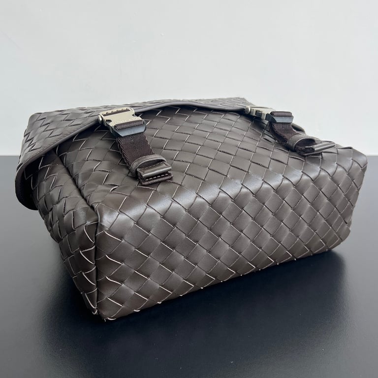 Bottega Veneta Postino Messenger Bag Brown - 7