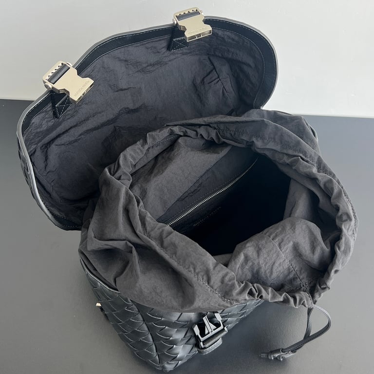 Bottega Veneta Postino Messenger Bag Black - 6