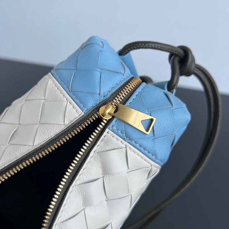 Bottega Veneta Loop Camera Bag Blue White - 5