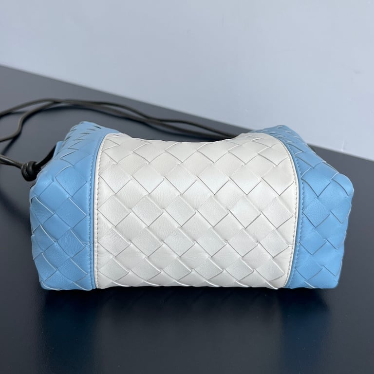 Bottega Veneta Loop Camera Bag Blue White - 8