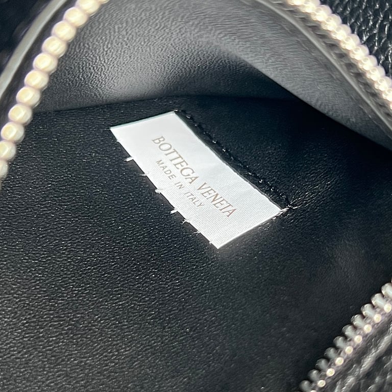 Bottega Veneta Cobble Intrecciato Crossbody Bag Black - 2