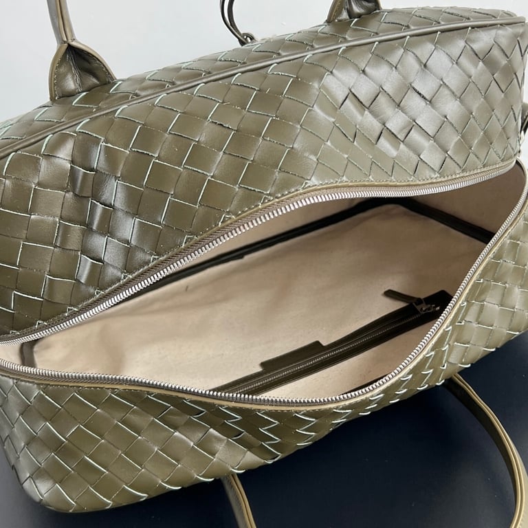 Bottega Veneta Intrecciato Travel Bag 766372 Olive - 7