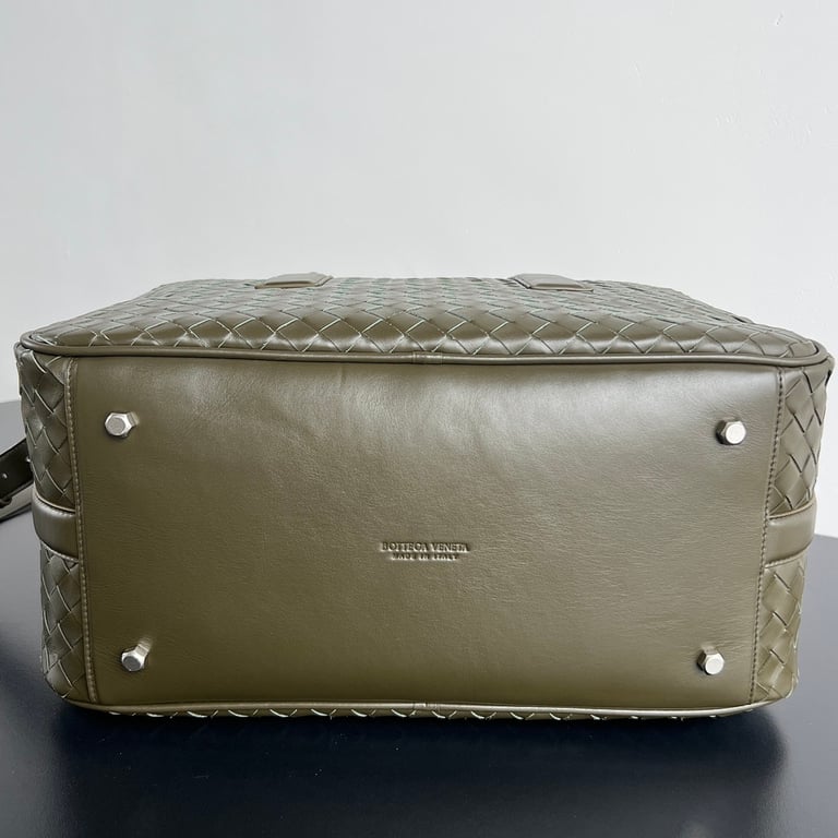 Bottega Veneta Intrecciato Travel Bag 766372 Olive - 8