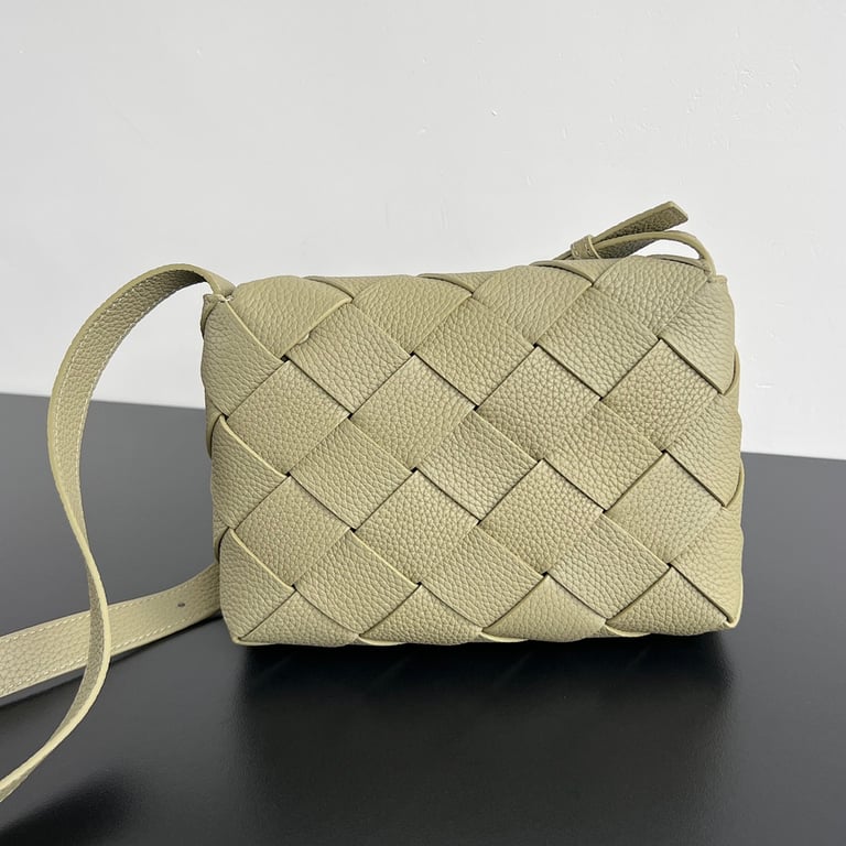 Bottega Veneta Cobble Crossbody Bag Travertine Green - 9