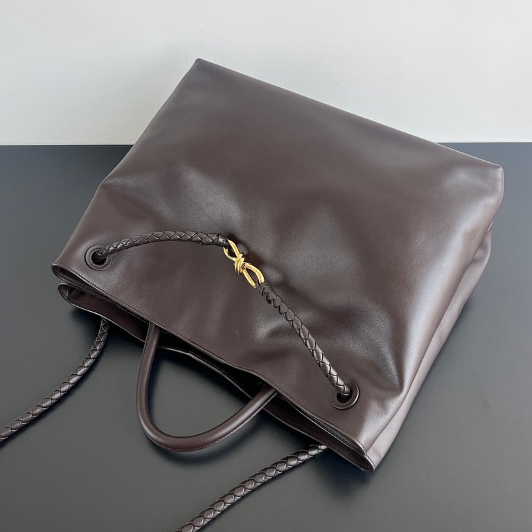 Bottega Veneta Large Andiamo Tote Dark Brown - 6