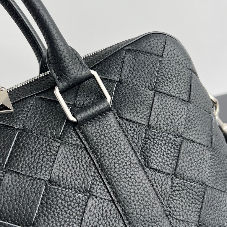 Bottega Veneta Intrecciato Leather Briefcase Black 799765 - 5
