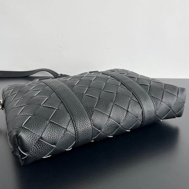 Bottega Veneta Intrecciato Leather Briefcase Black 799765 - 8