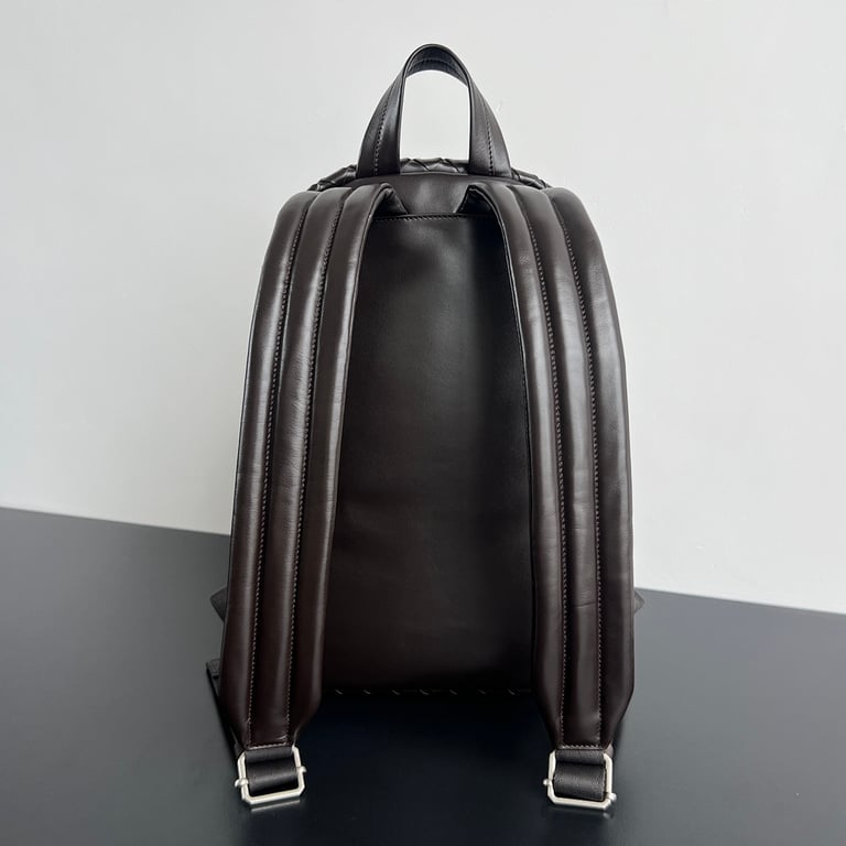 Bottega Veneta Intrecciato Leather Backpack Brown - 8