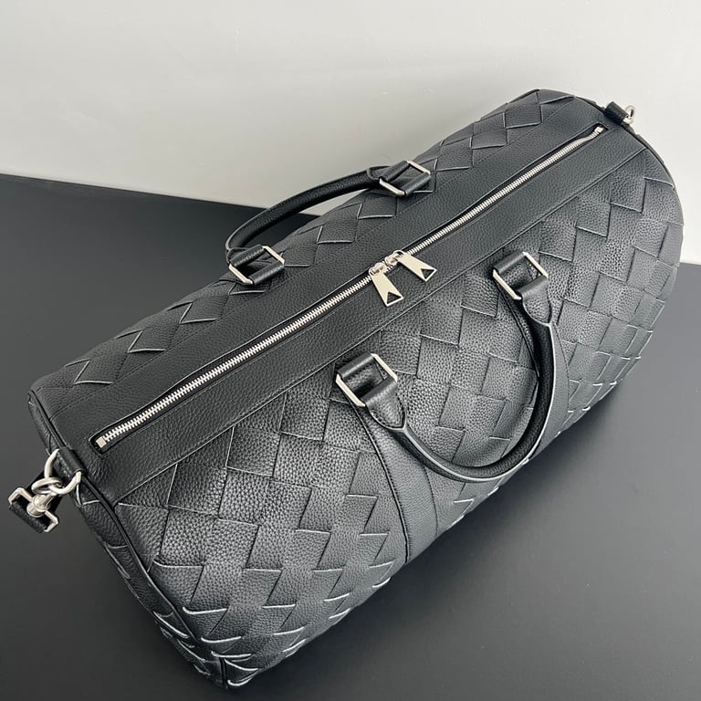 Bottega Veneta Intrecciato Tour Duffle Bag Black - 8