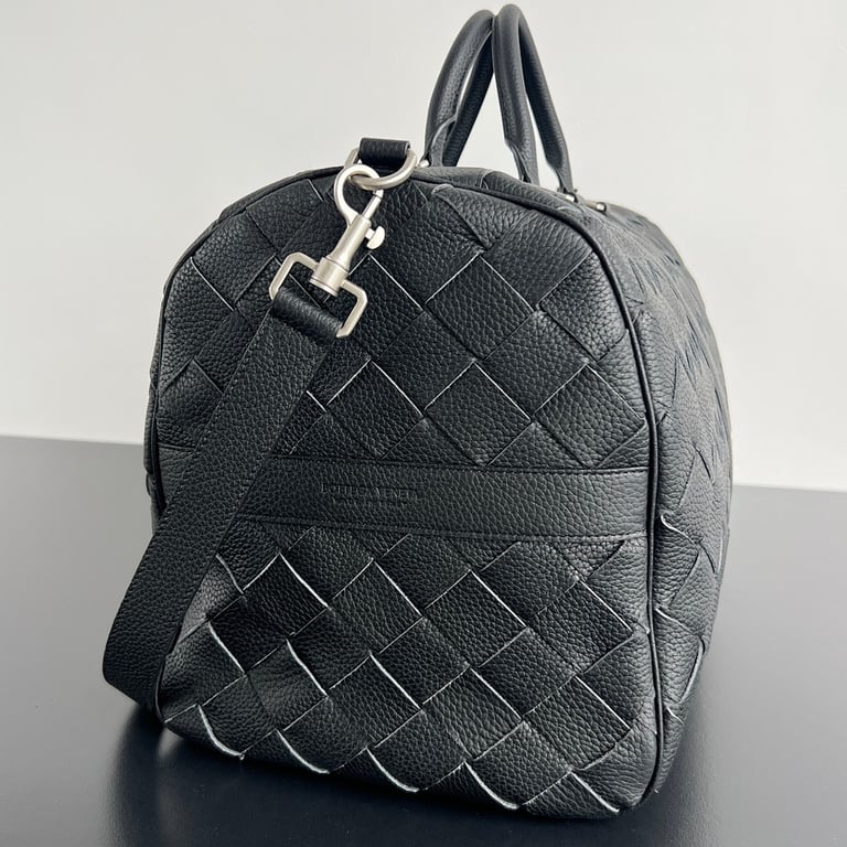 Bottega Veneta Intrecciato Tour Duffle Bag Black - 9