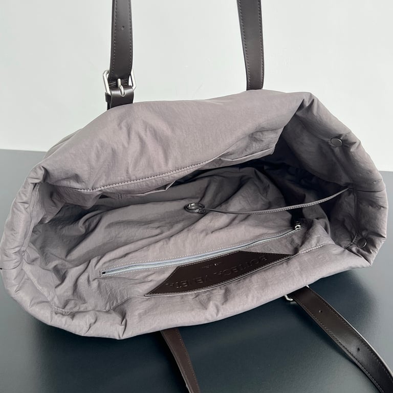 Bottega Veneta Nylon Tote Grey - 6