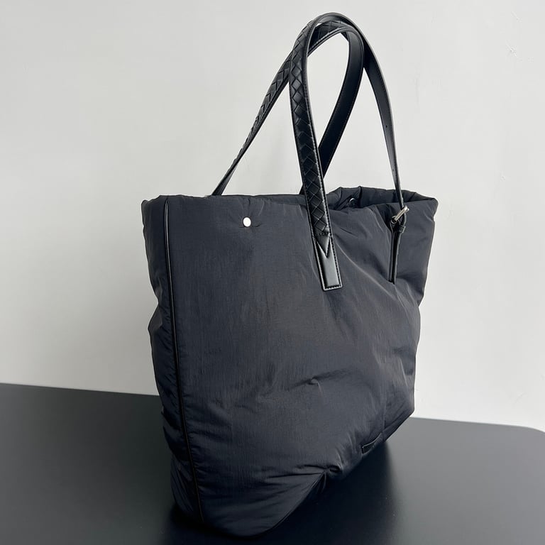 Bottega Veneta Padded Nylon Tote Black - 9