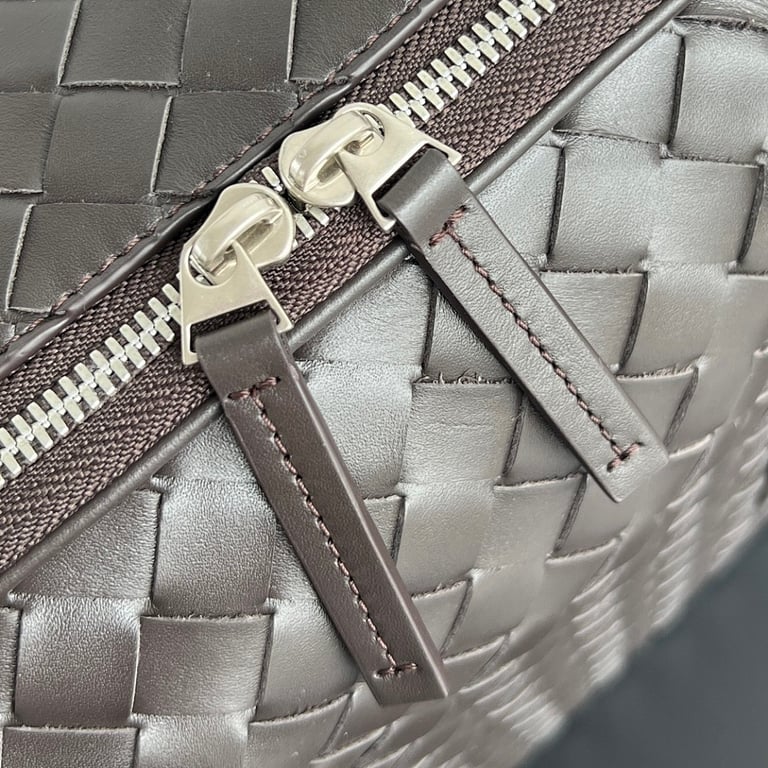 Bottega Veneta Intrecciato Travel Bag 765620 Dark Brown - 8