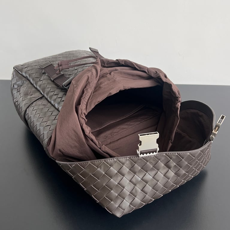 Bottega Veneta Intrecciato Leather Backpack Brown - 6