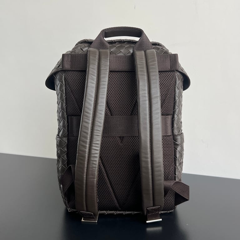 Bottega Veneta Intrecciato Leather Backpack Brown - 8