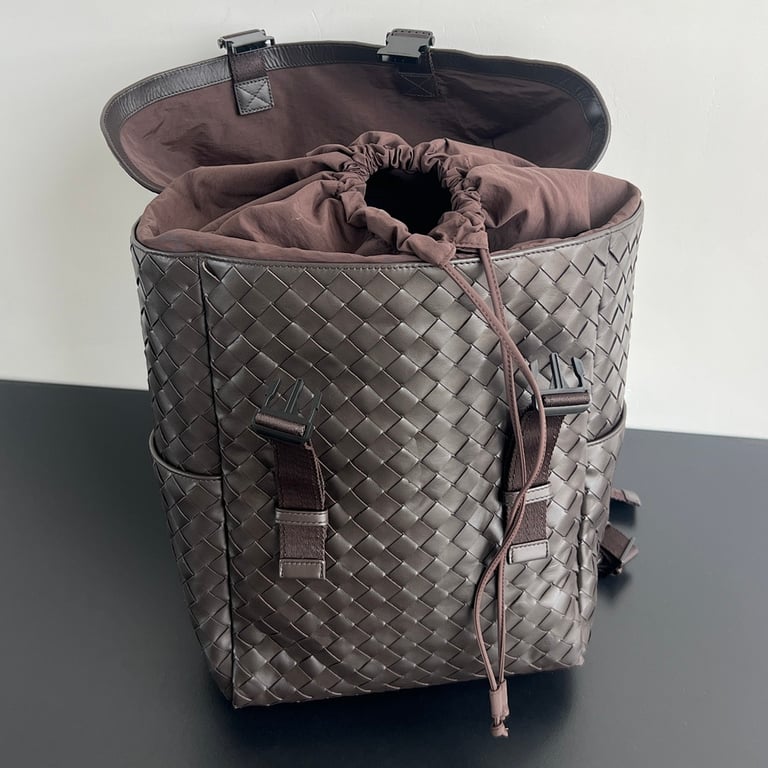 Bottega Veneta Intrecciato Leather Backpack 766580 - 7