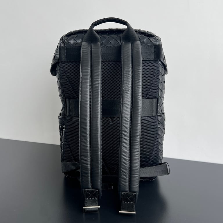 Bottega Veneta Intrecciato Flap Backpack Black - 8