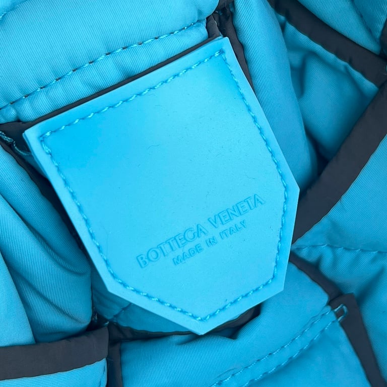 Bottega Veneta Padded Cassette Nylon Grey/Blue - 4
