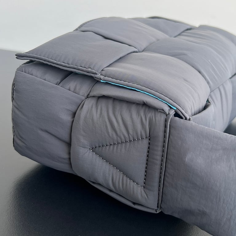 Bottega Veneta Padded Cassette Nylon Grey/Blue - 5
