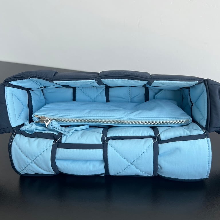 Bottega Veneta Padded Cassette Nylon Bag Blue 628951 - 6