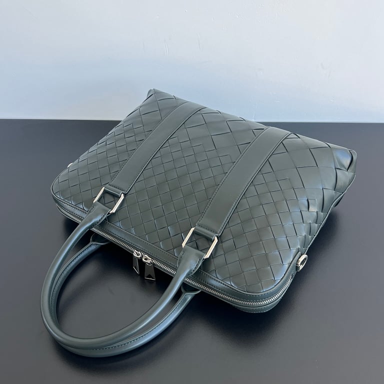 Bottega Veneta 778081 Intrecciato Briefcase Dark Green - 7