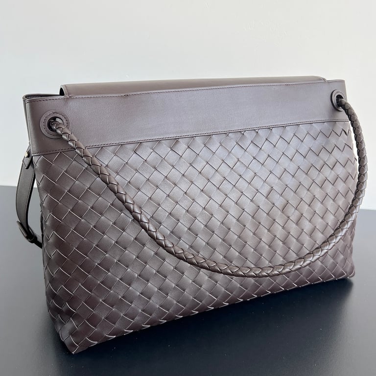 Bottega Veneta Large Andiamo Bag Brown - 9