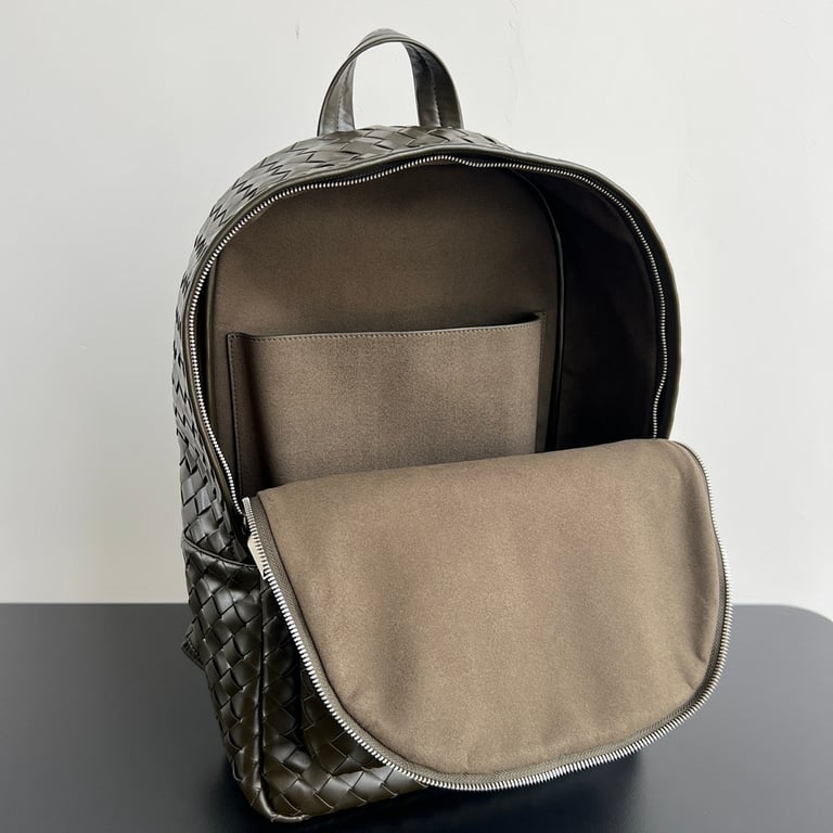 Bottega Veneta Intrecciato Backpack 730732 Khaki - 6
