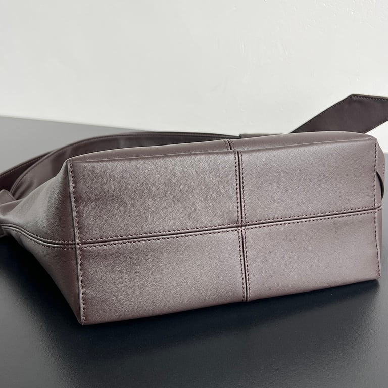 Bottega Veneta Sawyer Triangle Shoulder Bag Brown - 7