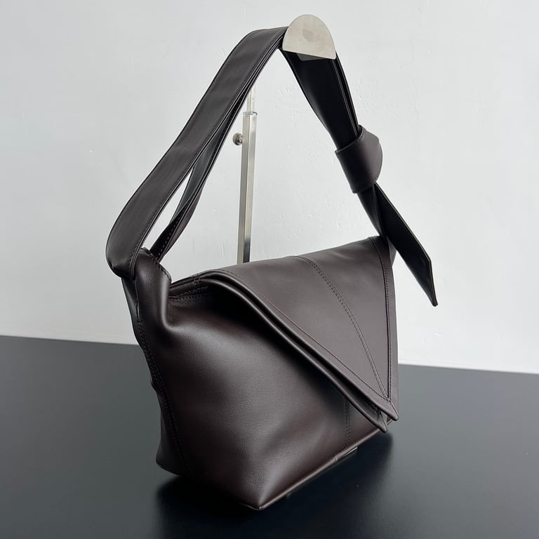 Bottega Veneta Sawyer Triangle Shoulder Bag Brown - 9