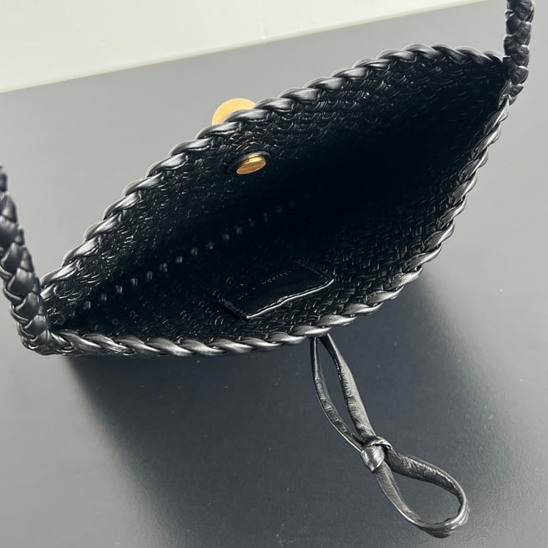 Bottega Veneta Tosca Phone Bag Black - 7