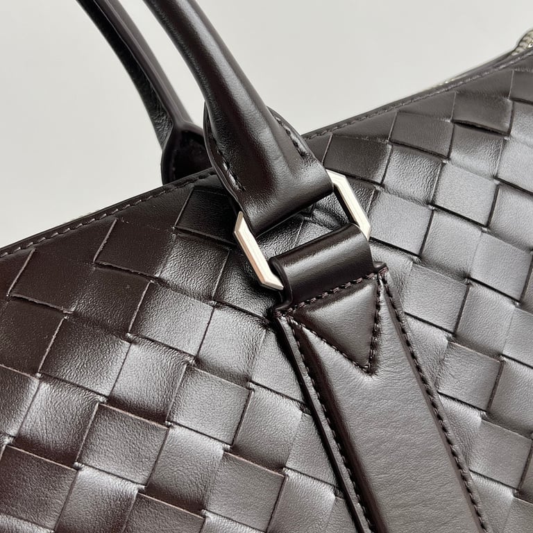 Bottega Veneta Intrecciato Leather Briefcase Brown - 4