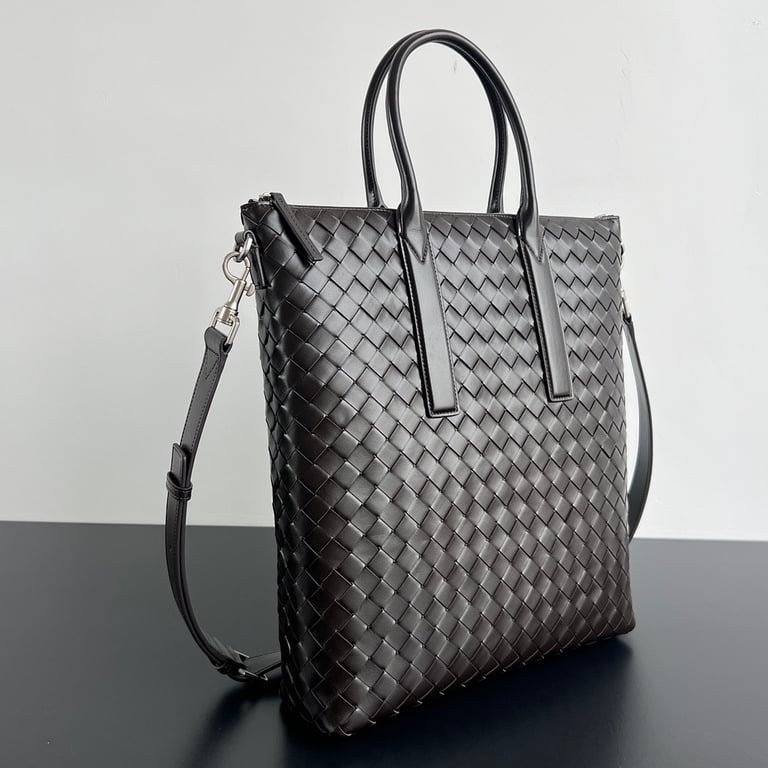 Bottega Veneta Intrecciato Vertical Briefcase Brown 815783 - 9