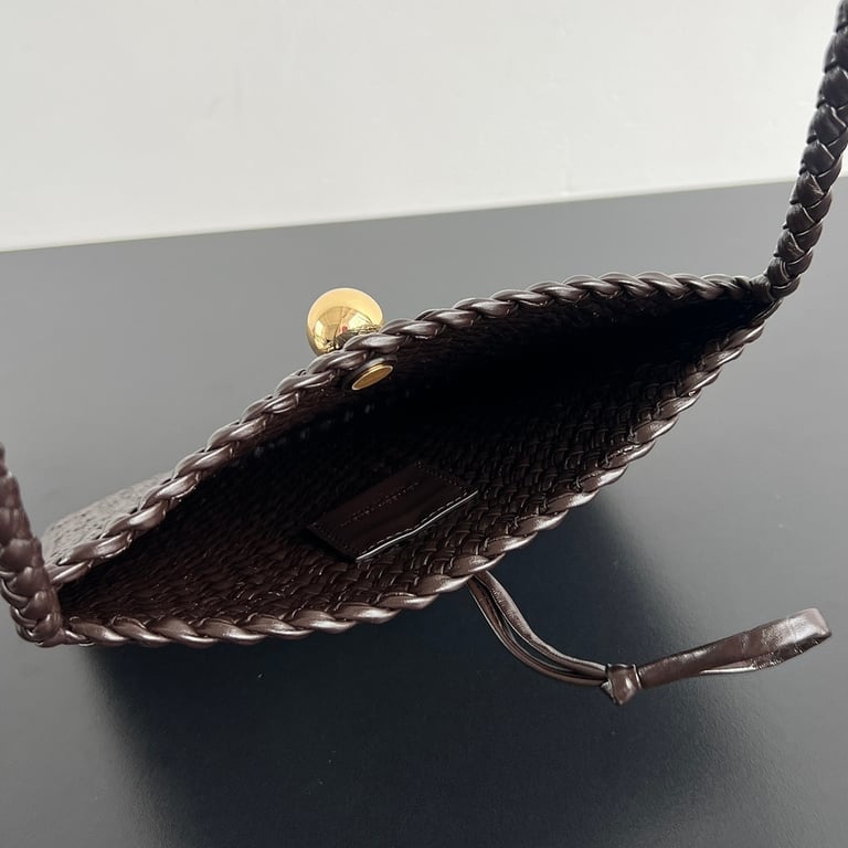 Bottega Veneta Tosca Intrecciato Phone Bag Brown - 7