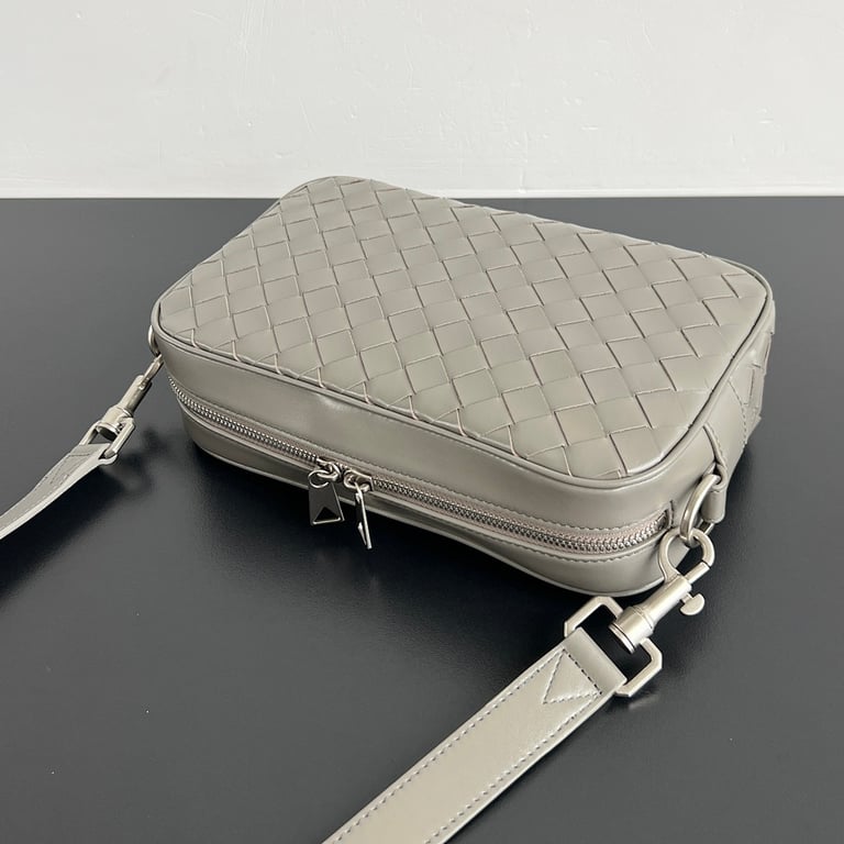 Bottega Veneta Intrecciato Camera Bag Grey - 7