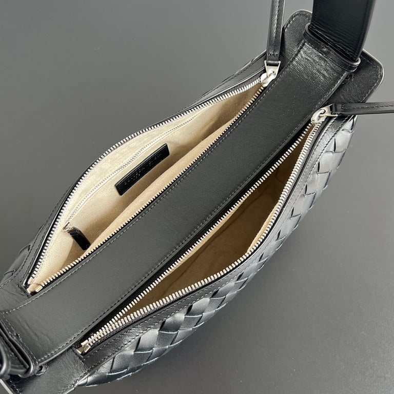 Bottega Veneta Tribeca Intrecciato Bag Black 836016 - 5