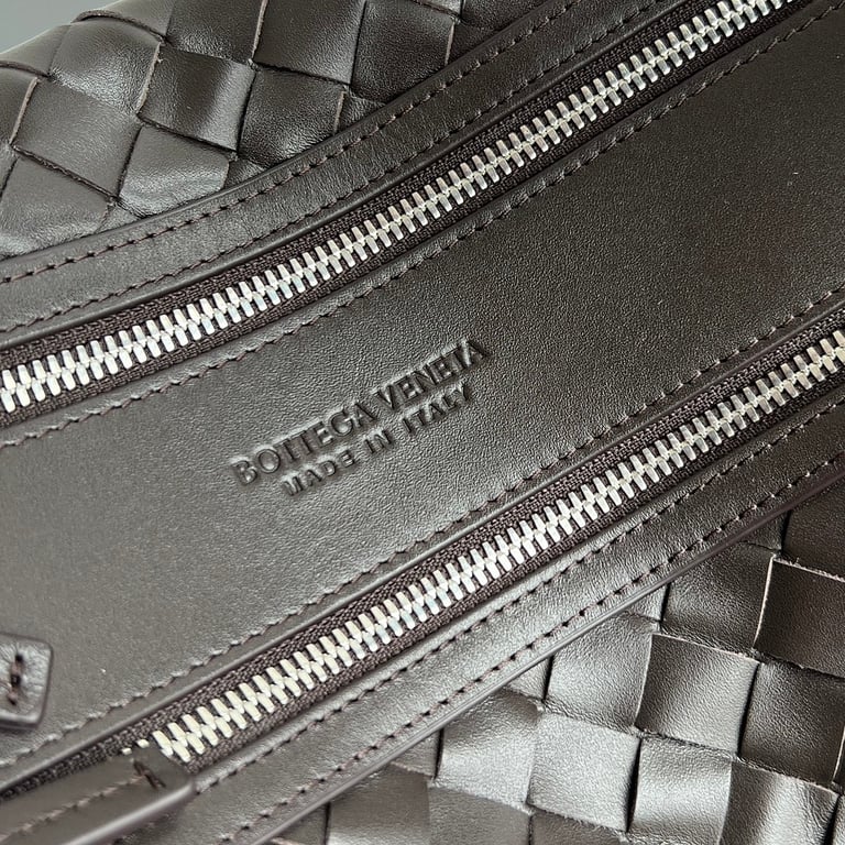 Bottega Veneta Tribeca Intrecciato Bag Dark Brown - 4