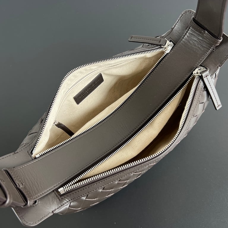 Bottega Veneta Tribeca Intrecciato Bag Dark Brown - 5